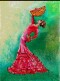 Flamenco V. - Kata Musatová  - 18 x 13 cm